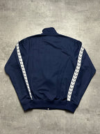 NAVY/WHITE FRED PERRY SPORTSWEAR TRACK JACKET - S/M