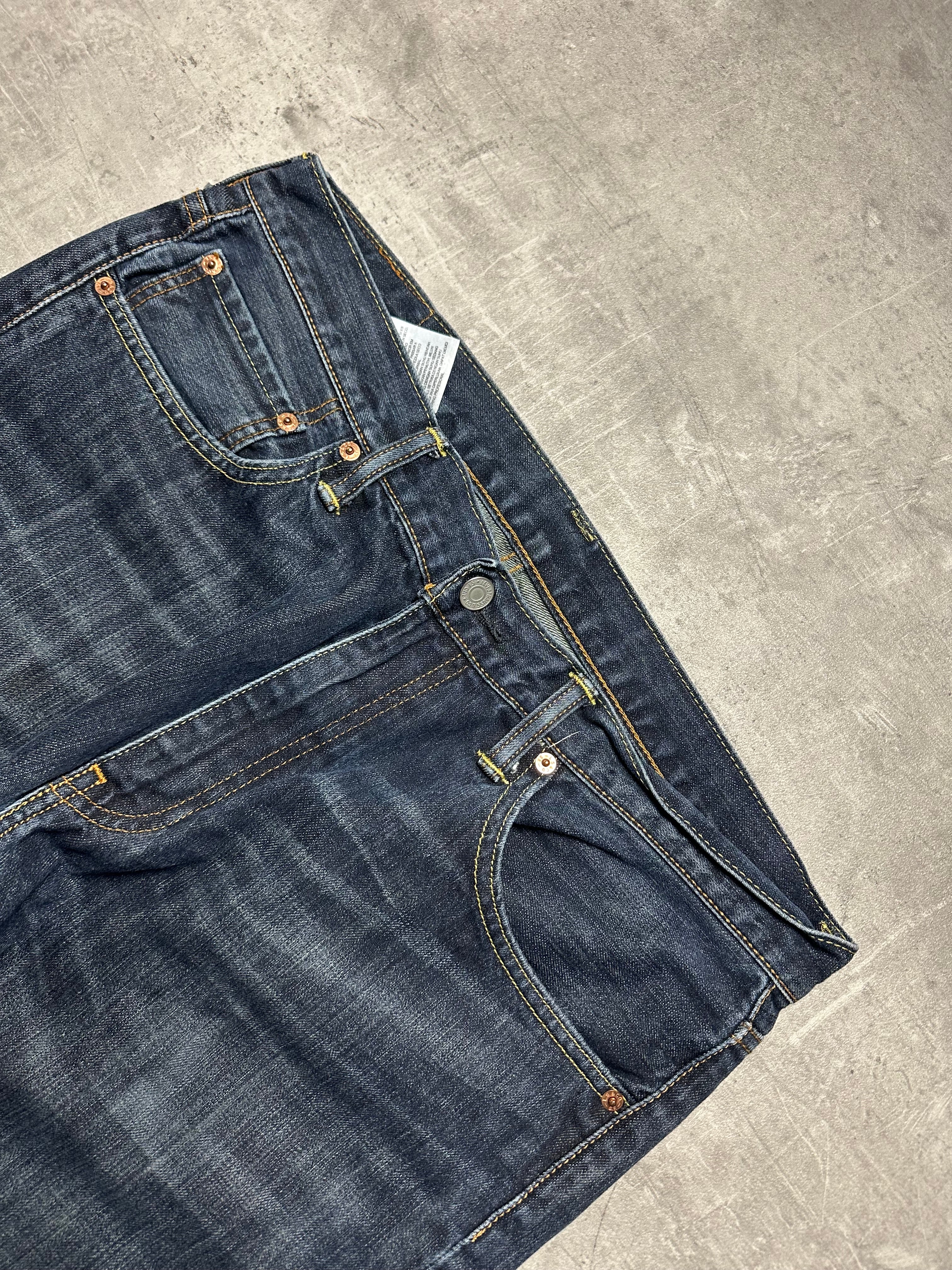 NAVY VINTAGE LEVI'S 527 BOOTCUT BAGGY DENIM