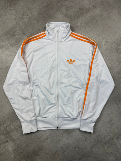 WHITE/ORANGE VINTAGE ADIDAS FIREBIRD TRACKJACKET - 2000s - M/L