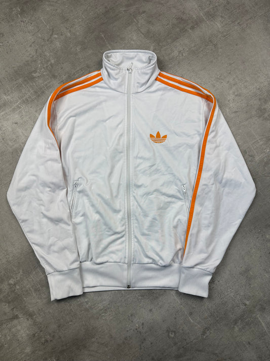WHITE/ORANGE VINTAGE ADIDAS FIREBIRD TRACKJACKET - 2000s - M/L