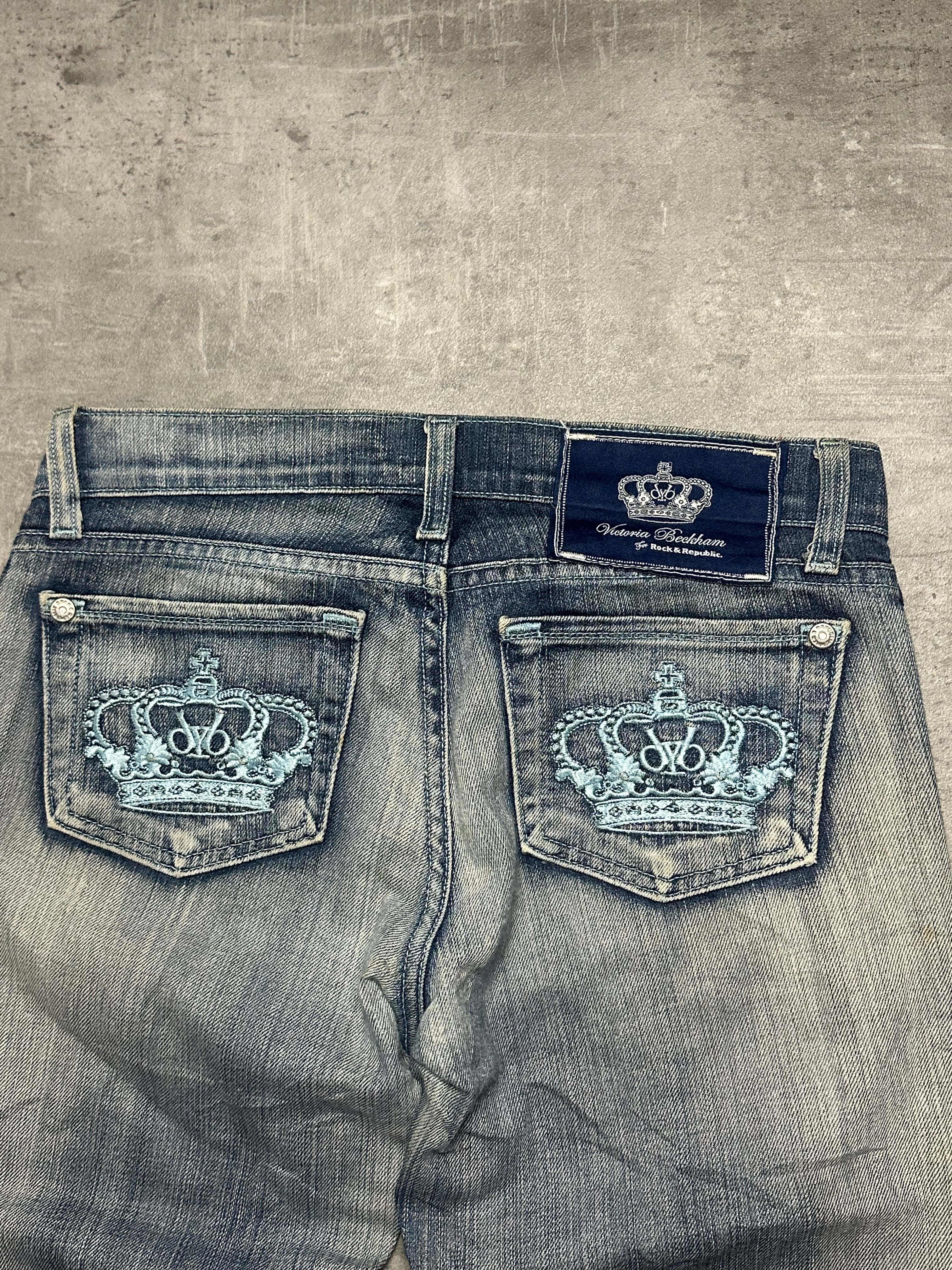 VINTAGE VICTORIA BECKHAM BOOTCUT DENIM - S