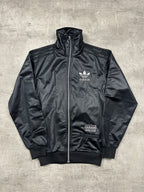 BLACK VINTAGE ADIDAS CHILE62 TRACK JACKET - 2000s - XS/S