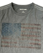GREY VINTAGE TRUE RELIGION USA T-SHIRT RARE