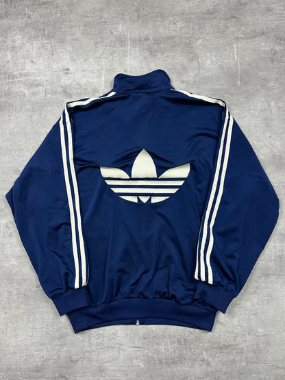 NAVY/CREME VINTAGE ADIDAS FIREBIRD STICHED TRACKJACKET RARE - 2000s - S/M