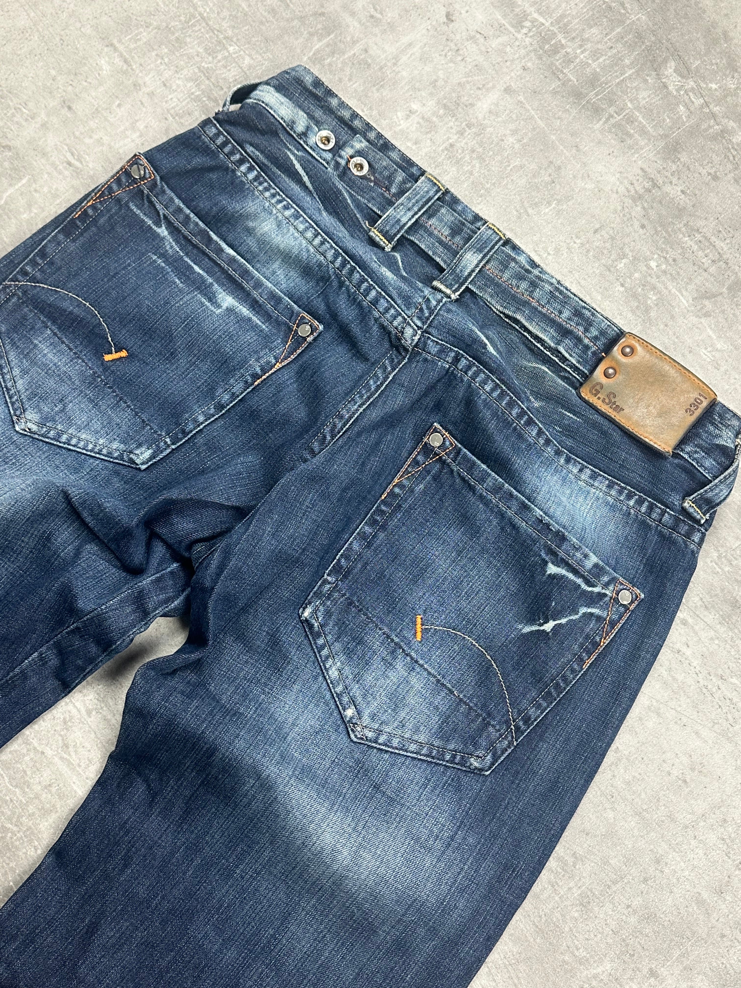 BLUE VINTAGE G-STAR RAW BAGGY DENIM - 2000s - M/L