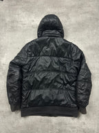 BLACK VINTAGE ADIDAS DOWN PUFFER JACKET - 2000s - L/XL
