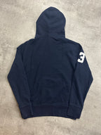 NAVY/WHITE POLO RALPH LAUREN BIG PONY HOODIE - M/L