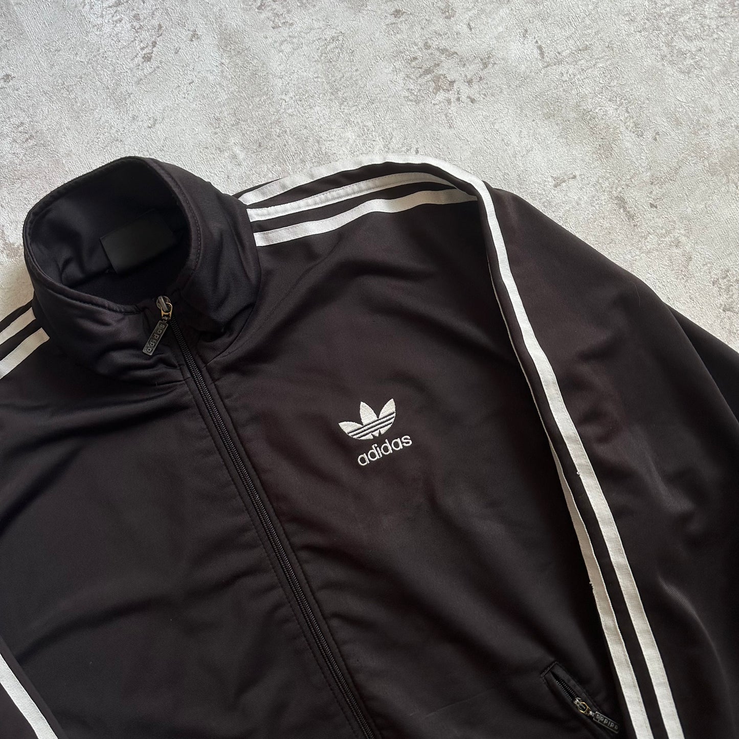 BLACK ADIDAS FIREBIRD TRACKJACKET - 90s - M/L