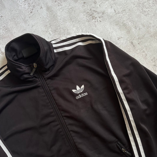 BLACK ADIDAS FIREBIRD TRACKJACKET - 90s - M/L