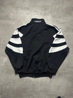 BLACK/WHITE VINTAGE ADIDAS RETRO 90s TRACKJACKET - S/M