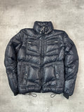 BLACK VINTAGE DIESEL PUFFER JACKET SHINY - 2000s - M