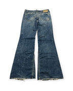 BLUE VINTAGE DIESEL STICHED BOOTCUT DENIM RARE (W)