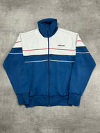 WHITE/BLUE VINTAGE ADIDAS RETRO FIREBIRD TRACKJACKET - 2000s - S/M