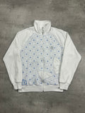WHITE/BLUE VINTAGE ADIDAS FIREBIRD SPECIAL EDITION 70TH TRACKJACKET - M