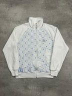 WHITE/BLUE VINTAGE ADIDAS FIREBIRD SPECIAL EDITION 70TH TRACKJACKET - M