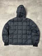 BLACK VINTAGE FRED PERRY DOWN PUFFER JACKET - 2000s - M