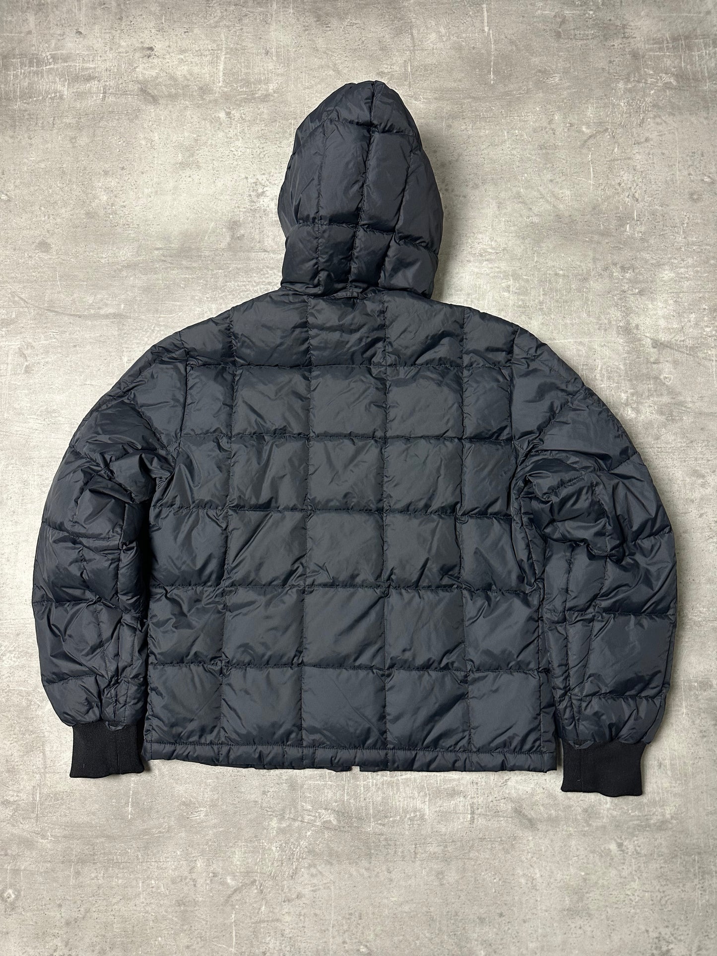 BLACK VINTAGE FRED PERRY DOWN PUFFER JACKET - 2000s - M