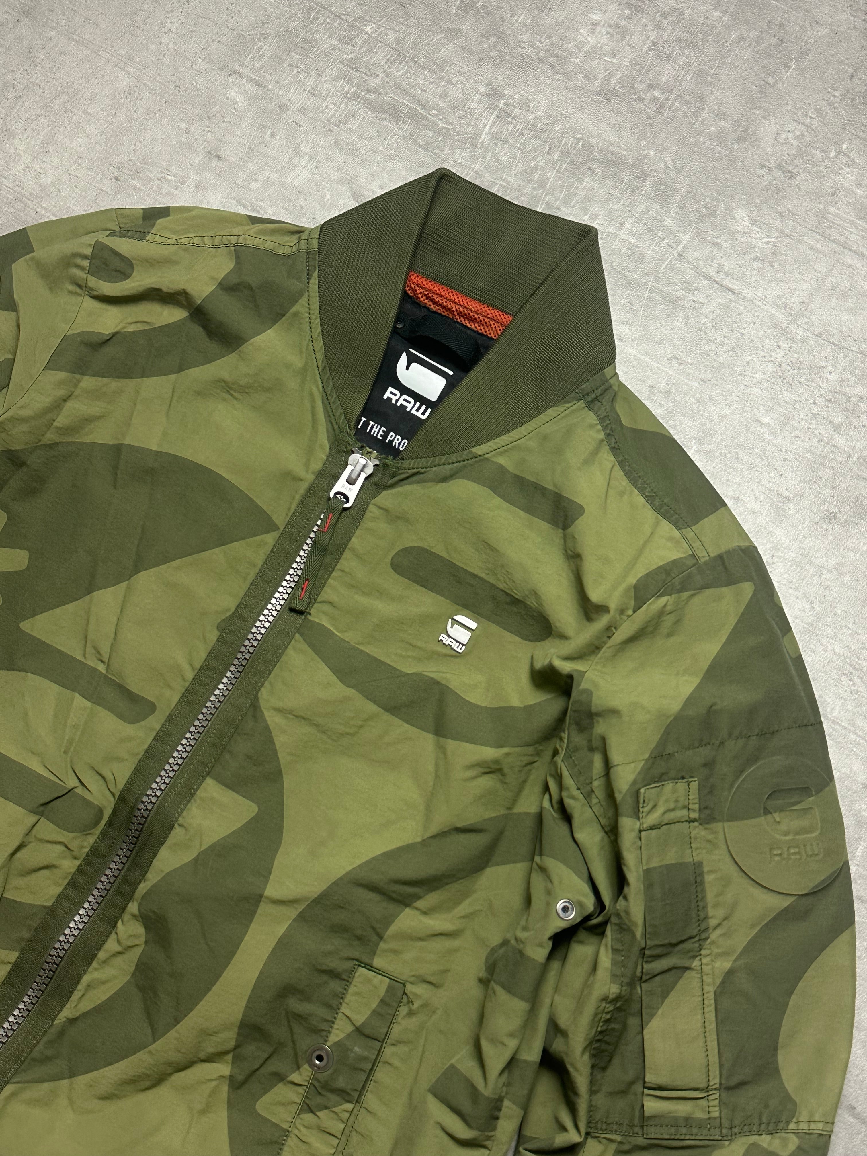 GREEN CAMO VINTAGE G-STAR RAW JACKET - 2000s - M/L