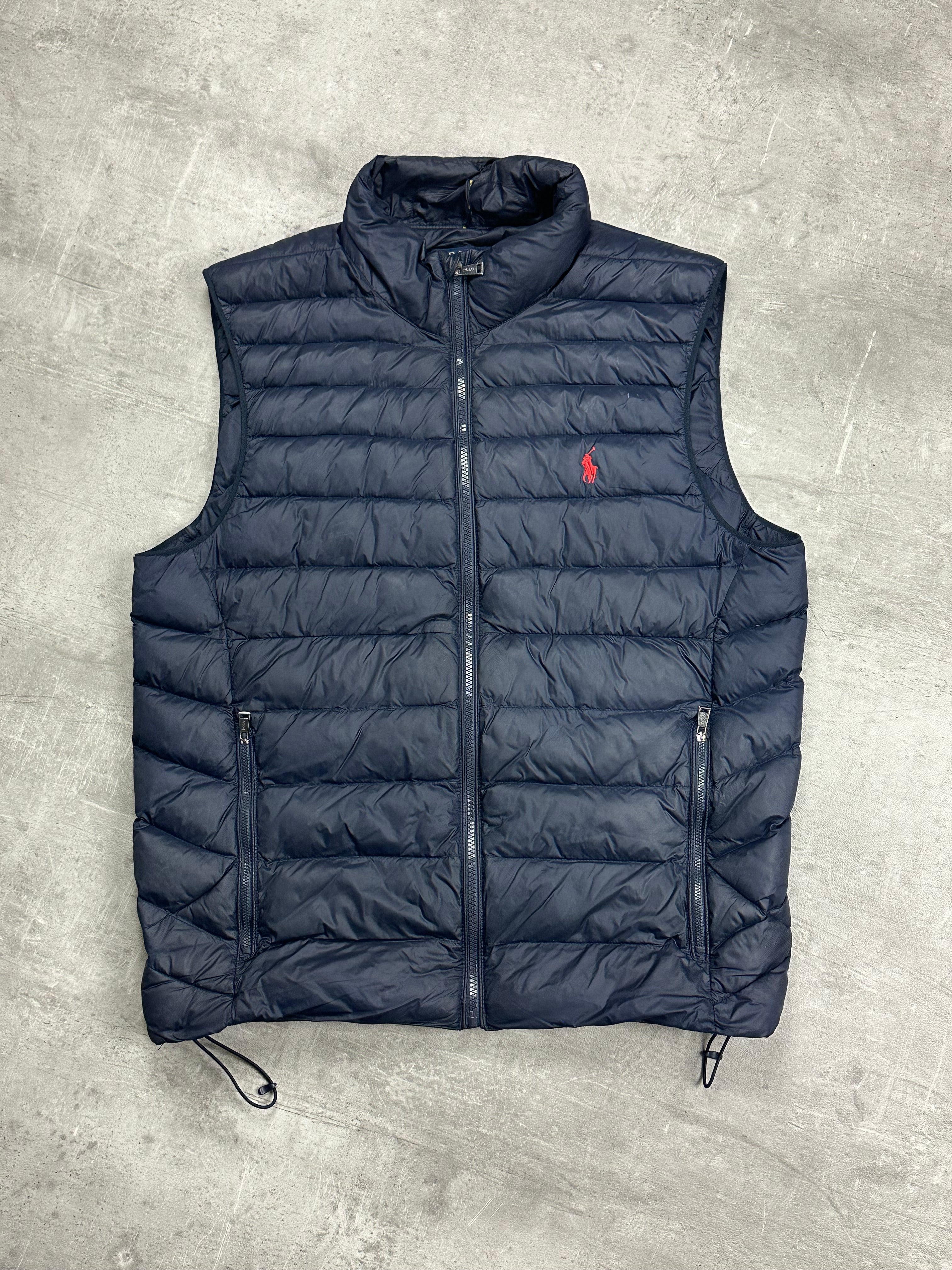 NAVY POLO RALPH LAUREN DOWN VEST - M/L