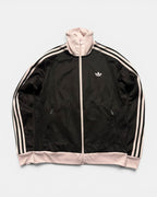 BROWN/ROSE ADIDAS ORIGINALS TRACK JACKET (W)