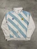 WHITE/BLUE VINTAGE ADIDAS ARGENTINIA TRACK JACKET RARE - 2000s - M/L