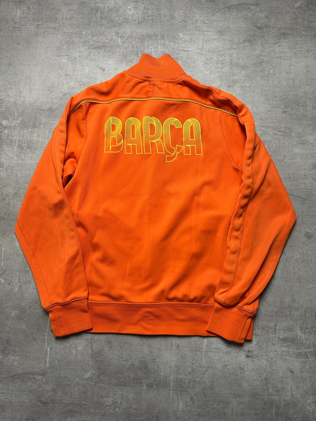 ORANGE NIKE RETRO FC BARCELONA TRACKJACKET - 2000s - M/L