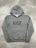 GREY EMPORIO ARMANI EA7 HOODIE - L