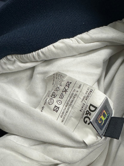 WHITE/NAVY VINTAGE DOLCE&GABANNA SPORT BOMBER JACKET RARE - 2000s - M