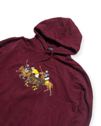 BORDEAUX POLO RALPH LAUREN PONY CLUB HOODIE