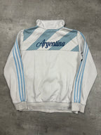 WHITE/BLUE VINTAGE ADIDAS ARGENTINIA TRACK JACKET RARE - 2000s - M/L