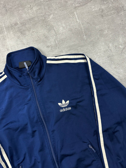 NAVY/CREME VINTAGE ADIDAS FIREBIRD STICHED TRACKJACKET RARE - 2000s - S/M