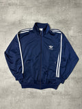 NAVY/WHITE VINTAGE ADIDAS FIREBIRD TRACK JACKET - 2000s - S/M