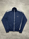 NAVY/WHITE FRED PERRY SPORTSWEAR TRACK JACKET - S/M