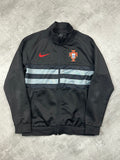 BLACK/RED VINTAGE NIKE RETRO PORTUGAL TRACK JACKET - 2000s - M/L