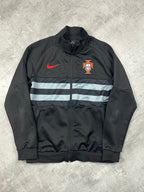 BLACK/RED VINTAGE NIKE RETRO PORTUGAL TRACK JACKET - 2000s - M/L