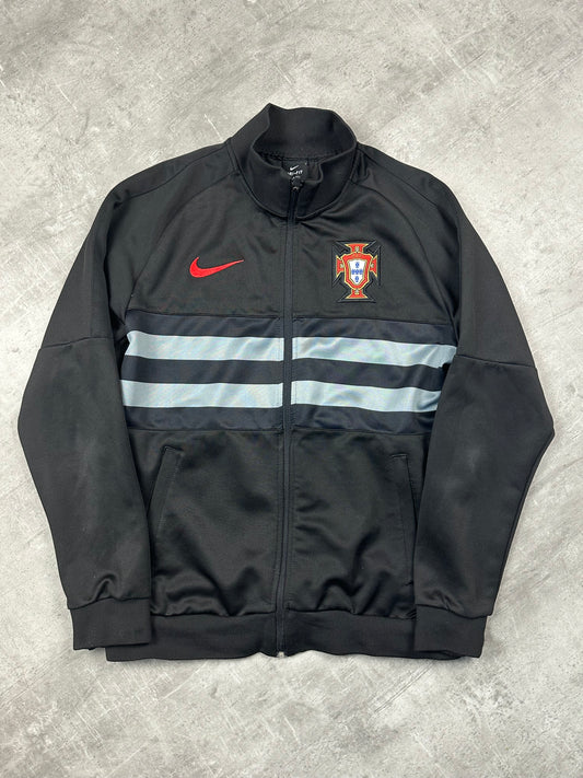BLACK/RED VINTAGE NIKE RETRO PORTUGAL TRACKJACKET - 2000s - M/L