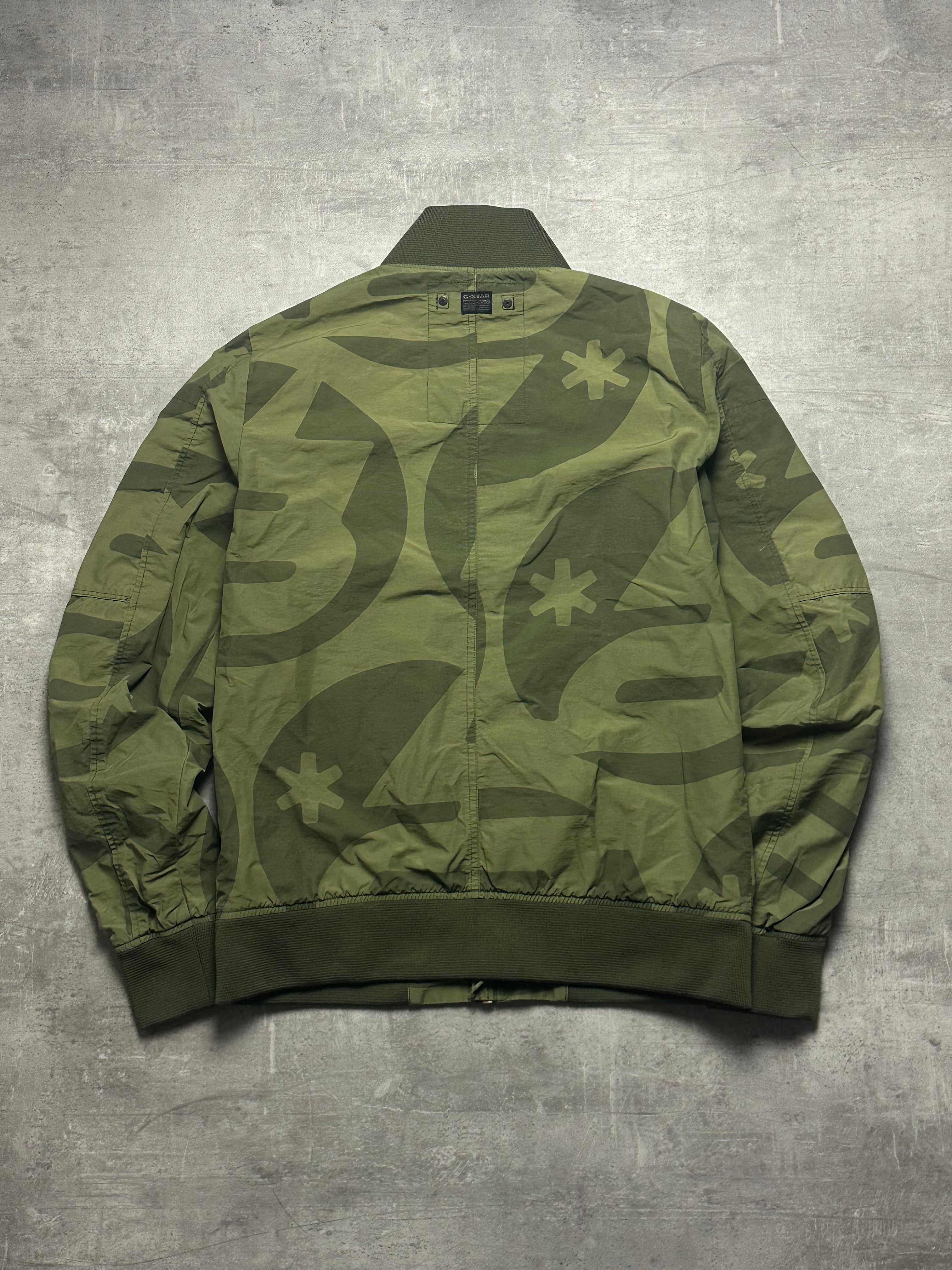 GREEN CAMO VINTAGE G-STAR RAW JACKET - 2000s - M/L