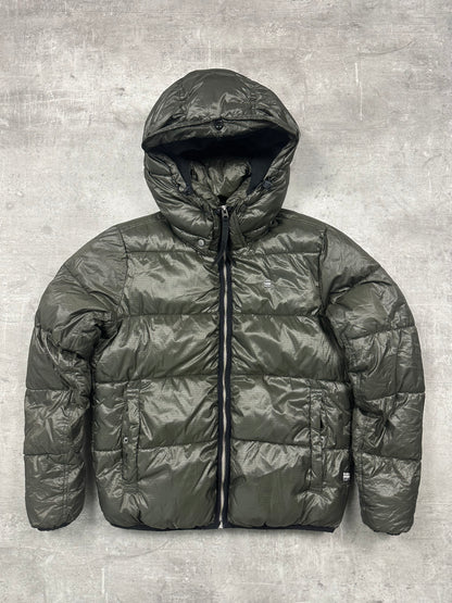 OLIVE VINTAGE G-STAR DOWN PUFFER JACKET - 2000s - S/M
