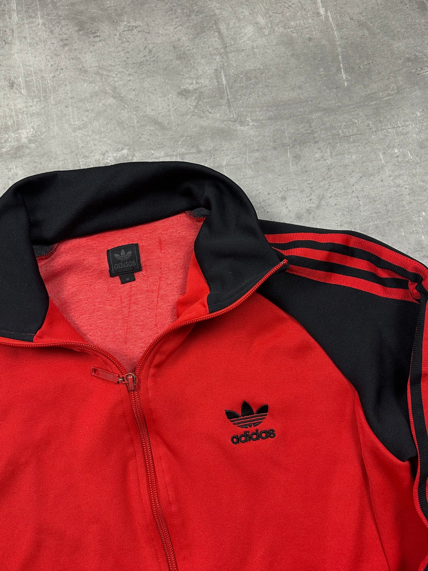 RED/BLACK VINTAGE ADIDAS FIREBIRD TRACKJACKET - 2000s - S/M