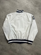 WHITE/NAVY POLO RALPH LAUREN BIG PONY BOMBER JACKET - 2000s - M/L
