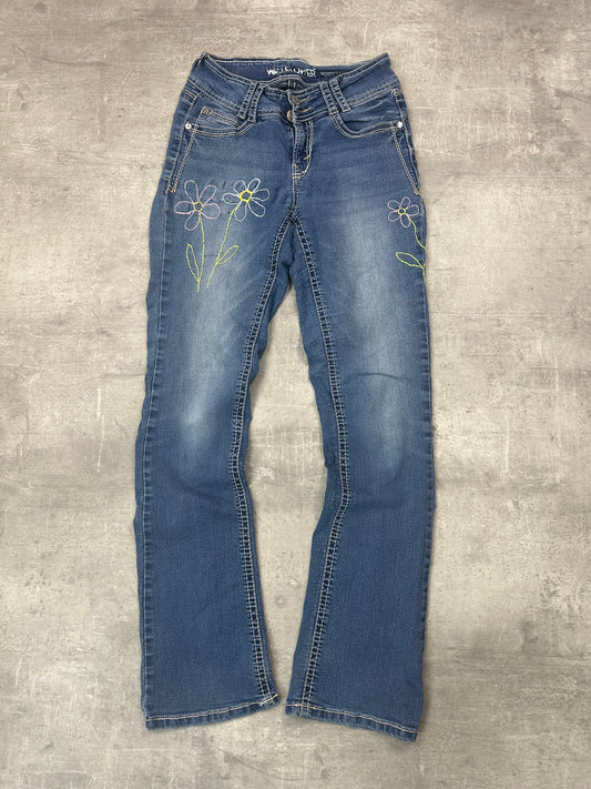 BLUE VINTAGE Y2K MISS ME STYLE BOOTCUT DENIM - 2000s - XS/S