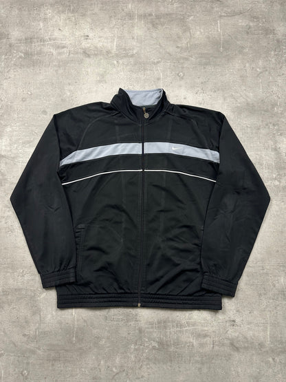 BLACK/GREY VINTAGE NIKE RETRO TRACKJACKET - 2000s - M/L