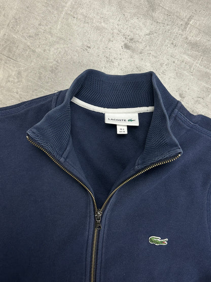 NAVY LACOSTE ZIP SWEATSHIRT KNIT - XS/S