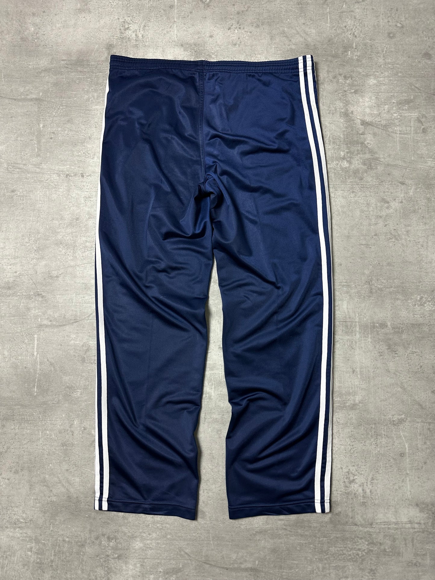 NAVY VINTAGE ADIDAS FIREBIRD TRACKPANTS - 2000s - S/M