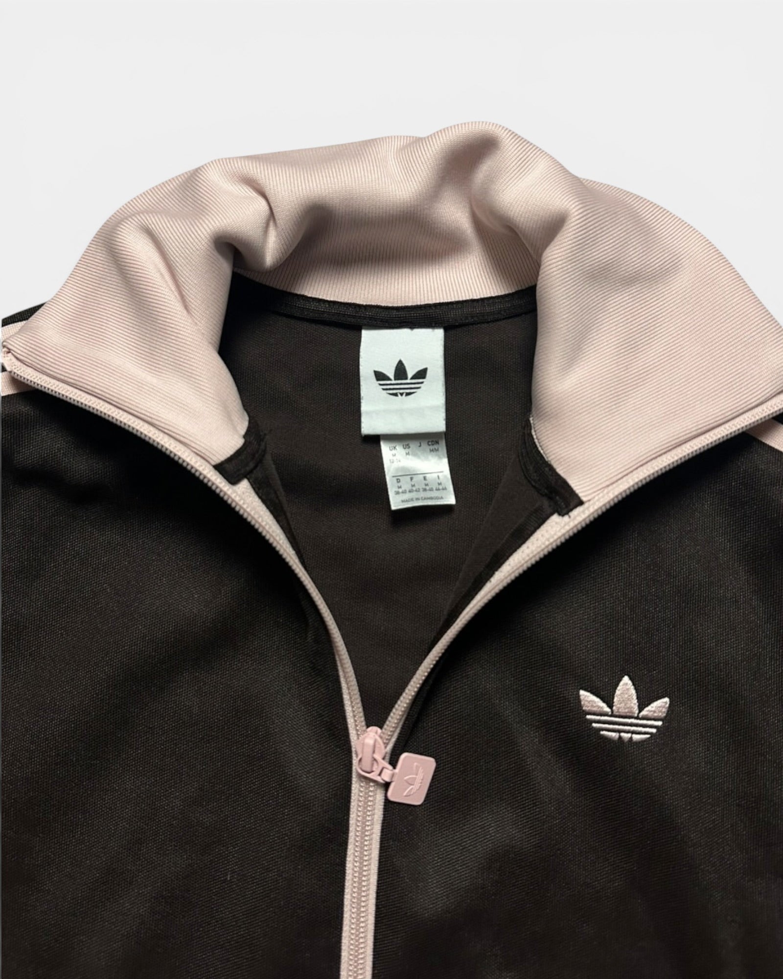 BROWN/ROSE ADIDAS ORIGINALS TRACK JACKET (W)