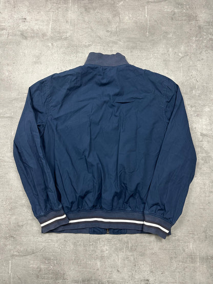 BLUE VINTAGE FRED PERRY BOMBER JACKET - 2000s - M/L