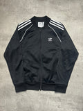 BLACK ADIDAS ORIGINALS SST. FIREBIRD TRACK JACKET - M/L