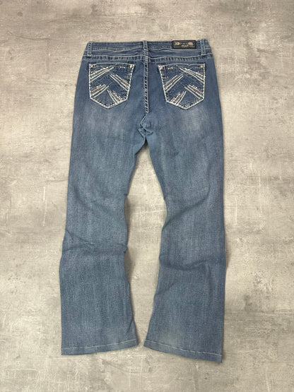 BLUE VINTAGE Y2K MISS ME STYLE BOOTCUT DENIM - 2000s - M