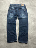 BLUE VINTAGE G-STAR RAW BAGGY DENIM - 2000s - M/L