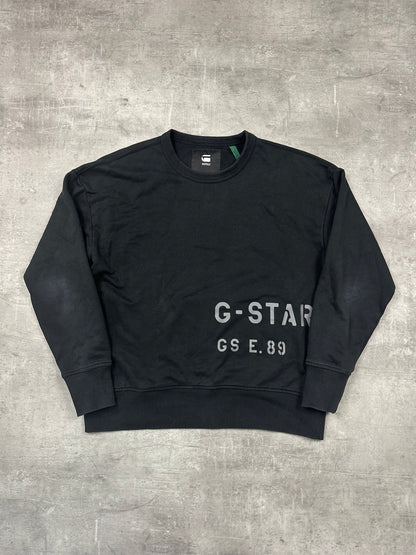 BLACK VINTAGE G-STAR SWEATER Y2K - 2000s - M